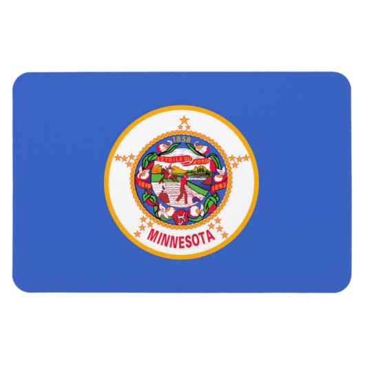 Magnet Flexible Drapeau de l'État du Minnesota (Horizontal)
