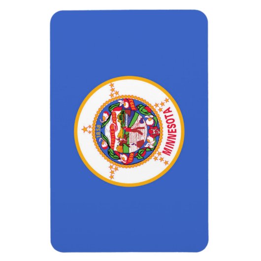 Magnet Flexible Drapeau de l'État du Minnesota (Vertical)