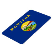 Magnet Flexible Drapeau de l'État du Montana (Côté Gauche)