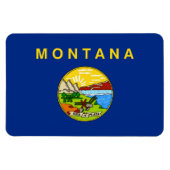 Magnet Flexible Drapeau de l'État du Montana (Horizontal)