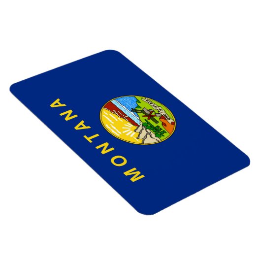 Magnet Flexible Drapeau de l'État du Montana (Côté Droit)