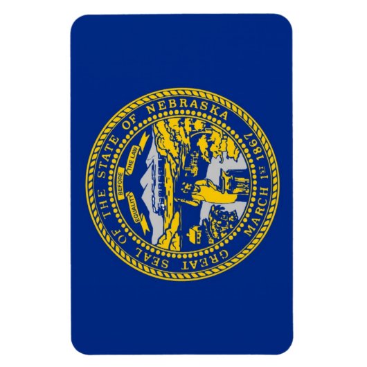 Magnet Flexible Drapeau de l'État du Nebraska (Vertical)