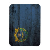 Magnet Flexible Drapeau de l'état du Nevada sur le vieux grain de  (Vertical)