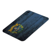 Magnet Flexible Drapeau de l'état du Nevada sur le vieux grain de  (Côté Gauche)