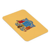 Magnet Flexible Drapeau de l'État du New Jersey (Côté Droit)