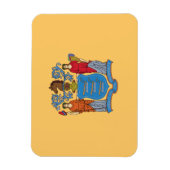 Magnet Flexible Drapeau de l'État du New Jersey (Vertical)