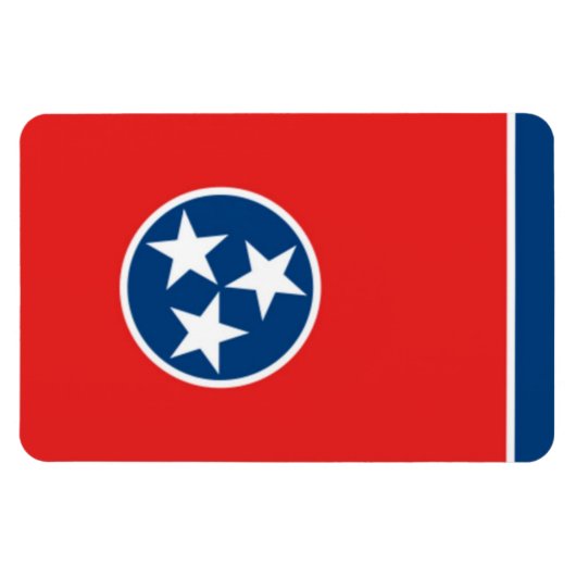 Magnet Flexible Drapeau de l'État du Tennessee (Horizontal)
