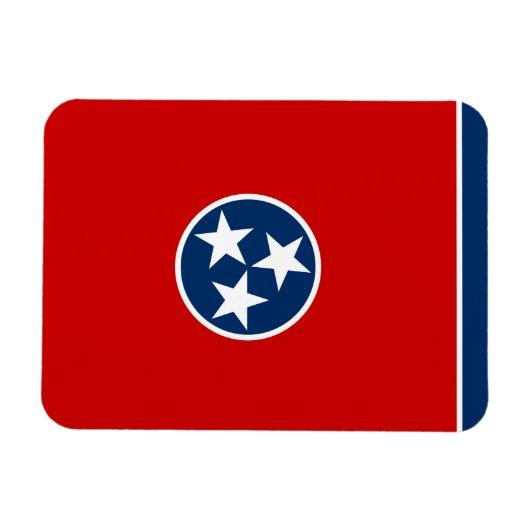 Magnet Flexible Drapeau de l'État du Tennessee (Horizontal)