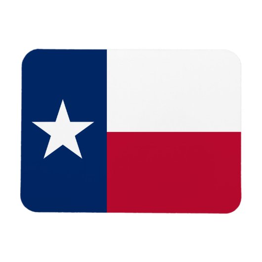 Magnet Flexible Drapeau de l'État du Texas (Horizontal)