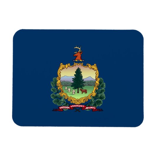 Magnet Flexible Drapeau de l'État du Vermont (Horizontal)