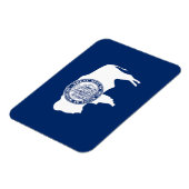 Magnet Flexible Drapeau de l'État du Wyoming (Côté Gauche)