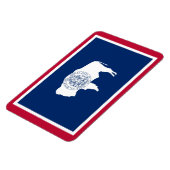 Magnet Flexible drapeau de l'État du Wyoming (Côté Gauche)