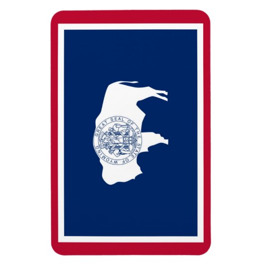 Magnet Flexible drapeau de l'État du Wyoming (Vertical)