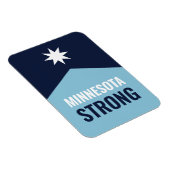 Magnet Flexible Drapeau de l'État rebelle du Minnesota (Côté Droit)