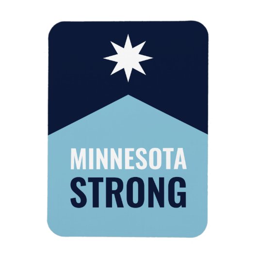 Magnet Flexible Drapeau de l'État rebelle du Minnesota (Vertical)