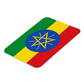 Magnet Flexible Drapeau de l'Éthiopie (Côté Gauche)