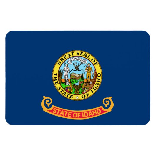 Magnet Flexible Drapeau de l'Idaho, État de Gem, États américains (Horizontal)