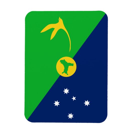 Magnet Flexible Drapeau de l'île Christmas (Vertical)