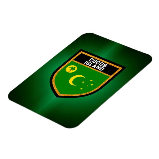 Magnet Flexible Drapeau de l'île Cocos (Côté Gauche)
