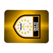 Magnet Flexible Drapeau de l'île Rhode (Horizontal)