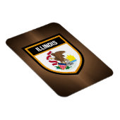 Magnet Flexible Drapeau de l'Illinois (Côté Droit)
