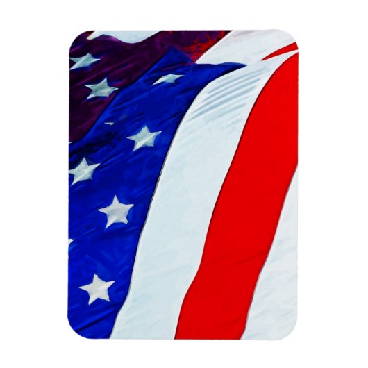 Magnet Flexible Drapeau de l'impressionnisme Abstrait américain (Vertical)