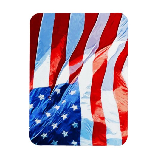 Magnet Flexible Drapeau de l'impressionnisme Abstrait américain (Vertical)