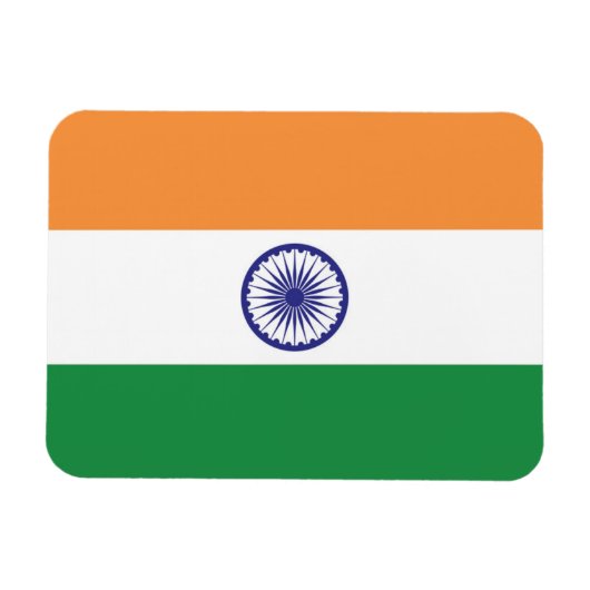 Magnet Flexible Drapeau de l'Inde (Horizontal)