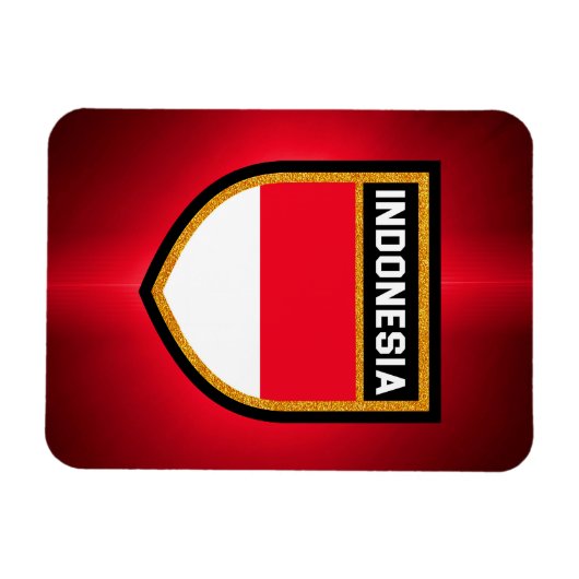 Magnet Flexible Drapeau de l'Indonésie (Horizontal)