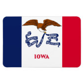 Magnet Flexible Drapeau de l'Iowa (Horizontal)