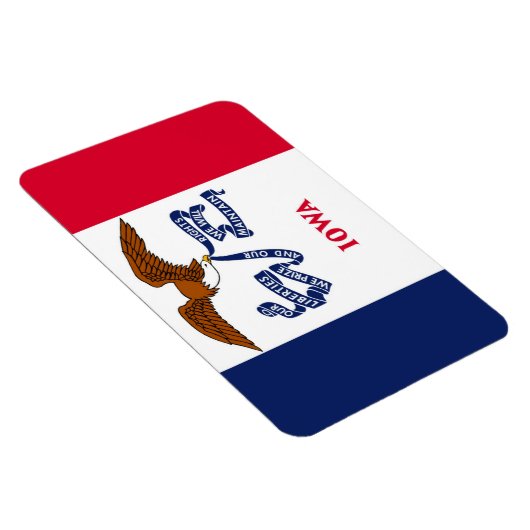 Magnet Flexible Drapeau de l'Iowa (Côté Droit)