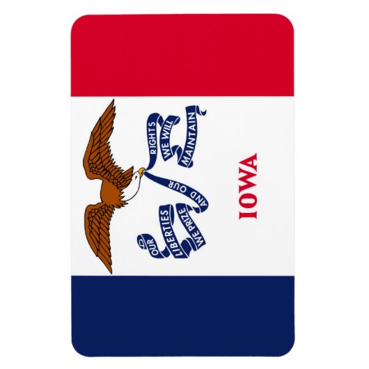Magnet Flexible Drapeau de l'Iowa (Vertical)