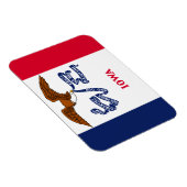 Magnet Flexible Drapeau de l'Iowa (Côté Droit)