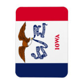 Magnet Flexible Drapeau de l'Iowa (Vertical)