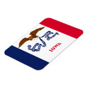 Magnet Flexible Drapeau de l'Iowa (Côté Gauche)