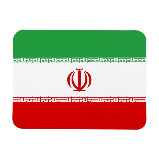 Magnet Flexible Drapeau de l'Iran (Horizontal)