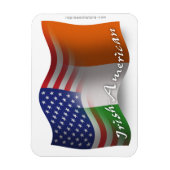 Magnet Flexible Drapeau de l'Irish-American (Vertical)