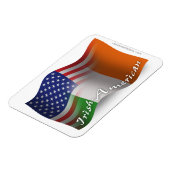 Magnet Flexible Drapeau de l'Irish-American (Côté Gauche)