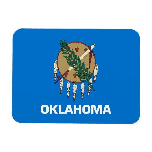 Magnet Flexible Drapeau de l'Oklahoma (Horizontal)