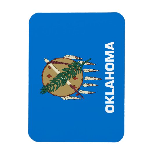 Magnet Flexible Drapeau de l'Oklahoma (Vertical)
