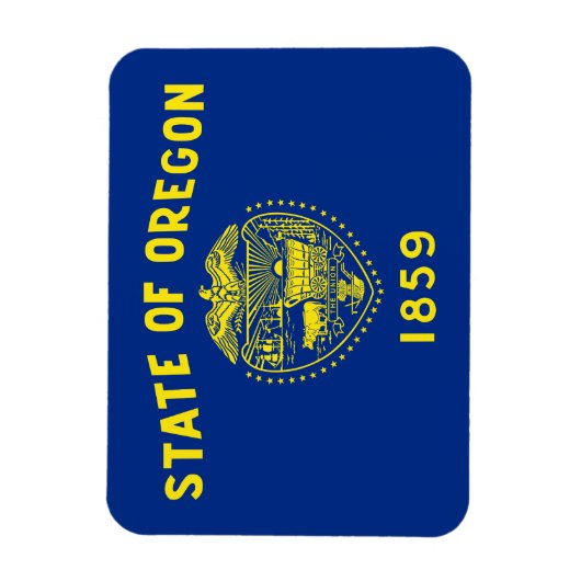 Magnet Flexible Drapeau de l'Oregon (Vertical)