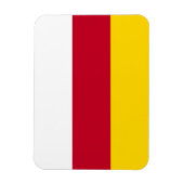 Magnet Flexible Drapeau de l'Ossétie du Nord (Vertical)