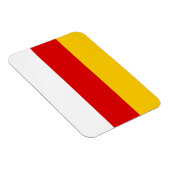 Magnet Flexible Drapeau de l'Ossétie du Sud (Côté Droit)