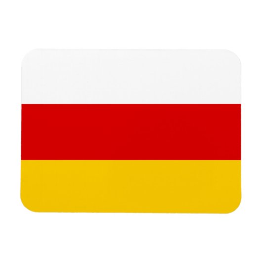 Magnet Flexible Drapeau de l'Ossétie du Sud (Horizontal)