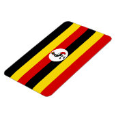 Magnet Flexible Drapeau de l'Ouganda (Côté Gauche)