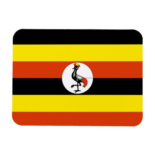 Magnet Flexible Drapeau de l'Ouganda (Horizontal)