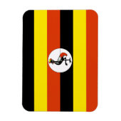 Magnet Flexible Drapeau de l'Ouganda (Vertical)