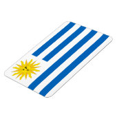 Magnet Flexible drapeau de l'Uruguay (Côté Gauche)