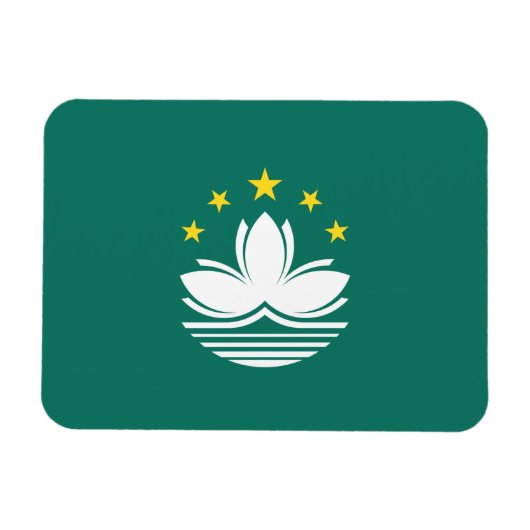 Magnet Flexible Drapeau de Macao (Horizontal)