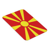 Magnet Flexible Drapeau de Macédoine du Nord (Côté Droit)